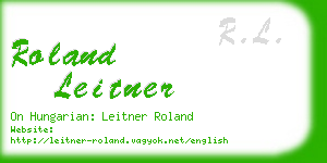 roland leitner business card